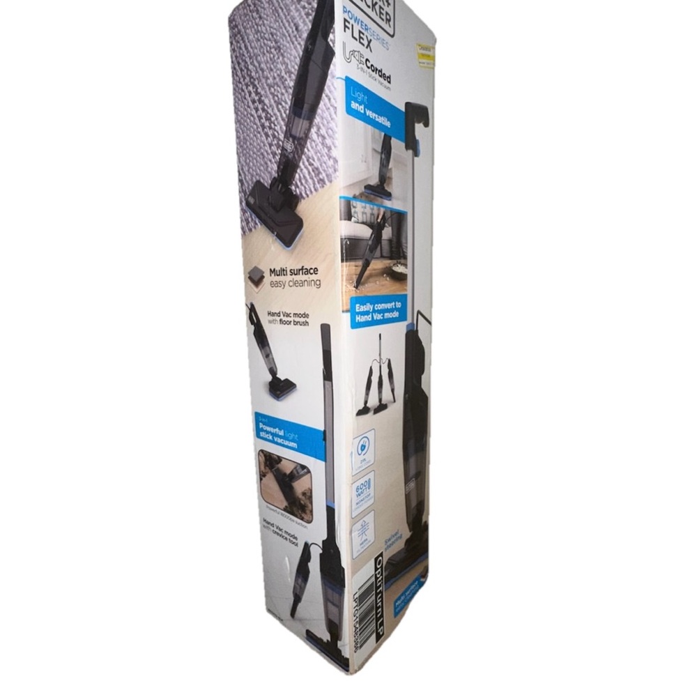 Black and Decker Corded Stick Vacuum - Black